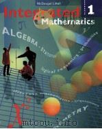 INTEGRATED MATHEMATICS 1     PDF电子版封面  0395855020   