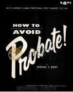 HOW TO AVOID RPOBATE PDF电子版封面