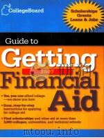 collegeboard guide to getting 2007financial aid PDF电子版封面 0874477662