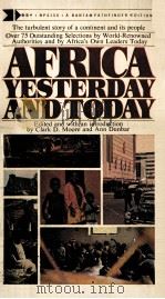 AFRICA YESTERDAY AND TODAY PDF电子版封面
