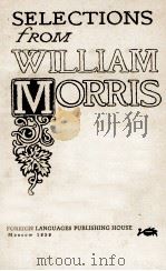 SELECTIONS FROM WILLIAM MORRIS 1959 PDF电子版封面