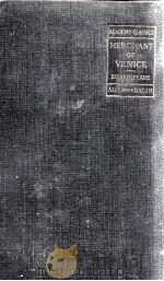 SHAKESPEARE THE MERCHANT OF VENICE 1917 PDF电子版封面