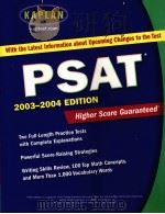PSAT 2003-2004 EDITION Higher Score Guaranteed PDF电子版封面 074324155X