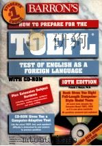 BARRON‘S HOW TO PREPARE FOR THE TOEFL TEST OF ENGLISH AS A FOREIGN LANGUAGE TENTH EDITION PDF电子版封面 0764175009