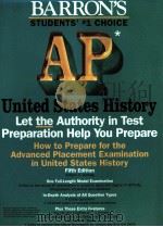 HOW TO PREPARE FOR THE ADVANCED PLACEMENT EXAMINATION AP UNITED STATES HISTORY FIFTH EDITION PDF电子版封面 0812093747