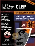 THE COLLEGE BOARD CLEP OFFICIAL STUDY GUIDE 2002 EDITION PDF电子版封面 0874476615