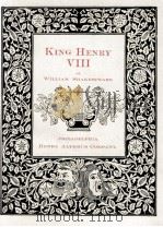 KING HENRY VIII PDF电子版封面