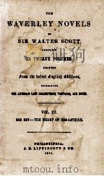 THE WAVERLEY NOVELS VOL. III. ROB ROY—THE HEART OF MID-LOTHIAN 1881 PDF电子版封面