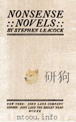NONSENSE NOVELS     PDF电子版封面     