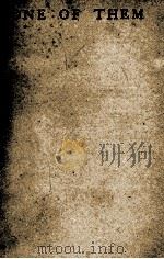 ONE OF THEM A NOVELETTE IN VERSE 1918 PDF电子版封面