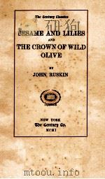 SESAME AND LILIES AND THE CROWN OF WILD OLIVE（ PDF版）