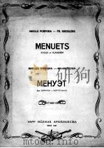 尼古拉·波尔波拉-克赖斯列尔《小步舞曲》 为小提琴与钢琴而作 俄文 1941 PDF电子版封面