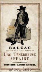 UNE TENEBREUSE AFFAIRE PDF电子版封面