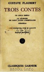 TROIS CONTES PDF电子版封面 GUSTAVE FLAUBERT