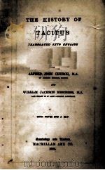 THE HISTORY OF TACITUS 1864 PDF电子版封面