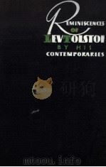 REMINISCENCES OF LEV TOLSTOI BY HIS CONTEMPORARIES PDF电子版封面