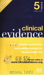 clinical evidence The international source of the best available evidence for effective health care PDF电子版封面 0727915045