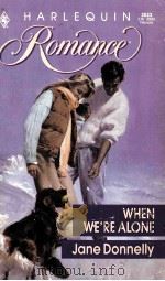 When We're Alone PDF电子版封面 0373030339 Jane Donnelly