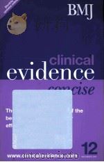 clinical evidence concise 12     PDF电子版封面  0954896505   