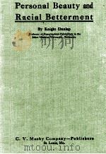 PERSONAL BEAUTY AND RACIAL BETTERMENT（1920 PDF版）