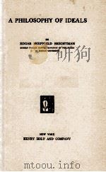 A PHILOSOPHY OF IDEALS（1928 PDF版）