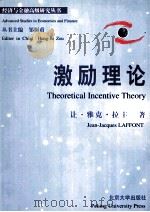 THEORETICAL INCENTIVE THEORY PDF电子版封面