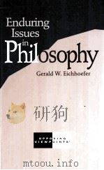 ENDURING ISSUES IN PHILOSOPHY PDF电子版封面 1565102525