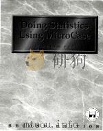 DOING STATISTICS USING MICROCASE WILLIAM FOX SECOND EDITION     PDF电子版封面     