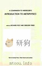 INTRODUCTION TO METAPHYSICS PDF电子版封面 0300085230