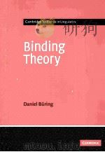 BINDING THEORY PDF电子版封面 0521012228