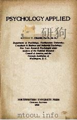 PSYCHOLOGY APPLIED   1940  PDF电子版封面     