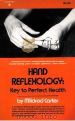 HAND REFLEXOLOGY:KEY TO PERFECT HEALTH PDF电子版封面