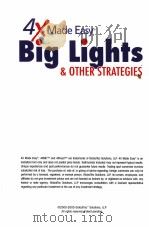 4X MADE EASY BIG LIGHTS & OTHER STRATEGIES PDF电子版封面