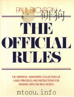 THE OFFICIAL RULES PDF电子版封面 0440065453