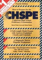 CHSPE CALIFORNIA HIGH SCHOOL PROFICIENCY EXAMINATION PDF电子版封面 0812014391