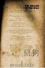 THE DECLINE OF THE WEST FROM AND ACTUALITY VOLUME ONE（ PDF版）