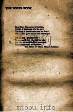 THE SCOTS BOOK（1935 PDF版）