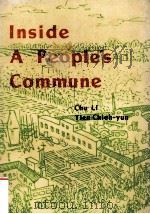 INSIDE A PEOPLE'S COMMUNE PDF电子版封面