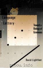 THE LANGUAGE LOTTERY PDF电子版封面 0262120968
