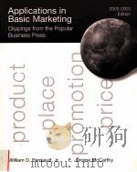 APPLICATIONS IN BASIC MARKETING 2002-2003 PDF电子版封面 0072557982