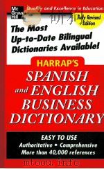 HARRAP'S SPANISH AND ENGLISH BUSINESS DICTIONARY PDF电子版封面 0071463372