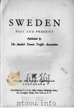 SWEDEN PAST AND PRESENT 1948 PDF电子版封面