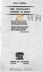 THE TRAVELLER'S JOURNEY IS DONE   1946  PDF电子版封面     