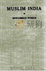 MUSLIM INDIA 1942 PDF电子版封面