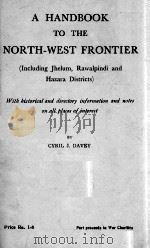 A HANDBOOK TO THE NORTH-WEST FRONTIER PDF电子版封面