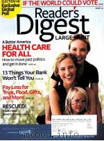 LIFE WELL SHARED Reader's Digest NOVEMBER 2008 PDF电子版封面
