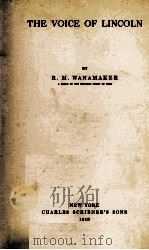 THE VOICE OF LINCOLN 1918 PDF电子版封面