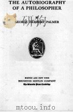 THE AUTOBIOGRAPHY OF A PHILOSOPHER 1930 PDF电子版封面