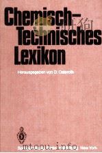 Chemisch-Technisches Lexikon 1979 PDF电子版封面 3540088911