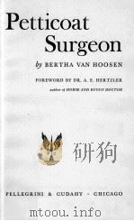 PETTICOAT SURGEON 1947 PDF电子版封面